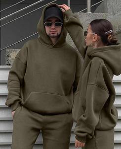 OEM Vente en gros Ensemble survêtement en polaire unisexe à logo personnalisé Sweatpants à capuche à manches longues de haute qualité Plus Size Options disponibles - Product Image 1