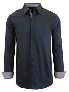 Chemise d'affaires vietnamienne 100% coton pour hommes avec col montant et manches longues Pack unique-pour adultes OEM ODM vente en gros - Product Image 2