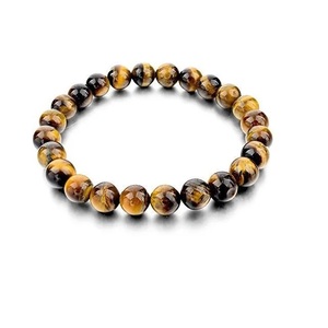 Pulsera de ojo de tigre de 8mm, cuentas de piedra natural, pulsera de cuentas de ojo de tigre, venta al por mayor - Product Image 5