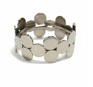 Anneaux de serviette en perles très vendus, plaqués or, pour mariage, neufs, faits à la main, en métal, prix de gros - Product Image 2