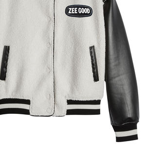 Chaqueta acolchada de lana de alta calidad OEM para hombre, capucha de béisbol de estilo urbano, lona para exteriores de invierno, 100% algodón, opciones personalizadas en la parte delantera - Product Image 4