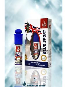 AL MAS Blue Sport Luxury Unisex Attar Perfume en Roll-On 6ML |   Aceite de Fragancia Deportiva Fresca y Duradera de Primera Calidad - Product Image 1