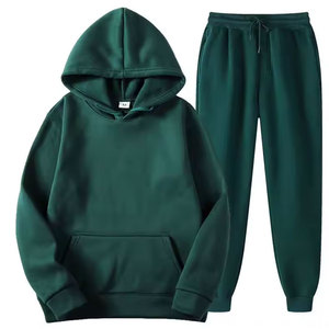 ชุดกีฬาระบายได้ดีสำหรับผู้ชายชุดวิ่งแบบเรียบผ้าฝ้ายขนแกะ100% สำหรับฤดูหนาว - Product Image 1