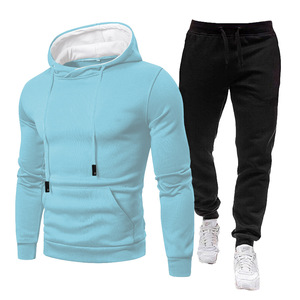 Street wear tracksuit men hoodie and sweat pant set - Product Image 2