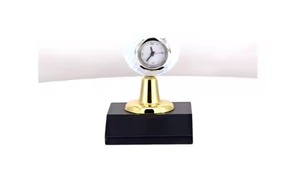 Direct Factory Supply Elegant Metal Golf Ball Desktop <b>Clock</b> with Quartz Movement Perfect for Desk Accessory Available at Sale - Product Image 2