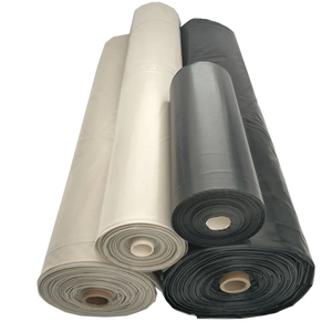 PE Construction Film, Waterproof Vapor Barrier, Concrete Curing &amp; Renovation Dustproof Builders <strong>Sheeting</strong> Black White Clear - Product Image 4