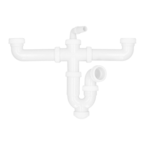 Double siphon à double évacuation 1 1/2 O/ 40mm - Product Image 1