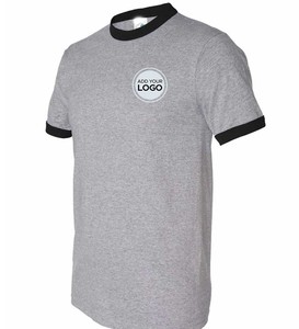 Camisetas con timbre de cuello redondo activas de manga corta para hombre, camiseta perfecta con cuello redondo, camiseta ligera de algodón de manga corta, camisetas con timbre - Product Image 2