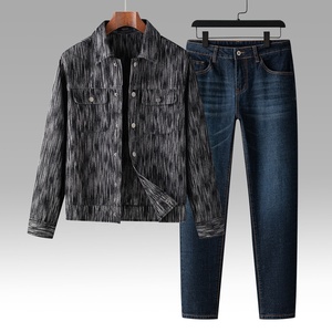 Traje vaquero de hombre de alta calidad para ropa de calle - Product Image 1