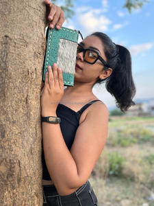 Nouveau Style occidental cheveux sur cacher Turquoise usiné fourrure cuir pochette femmes conçu sac à main vente chaude usiné cuir fermeture éclair portefeuille - Product Image 3