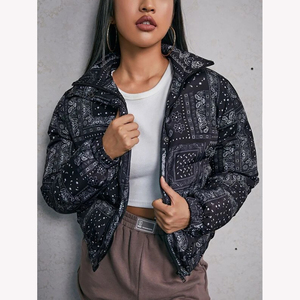 Meilleures ventes Veste matelassée chaude d'hiver pour femmes Vente en gros Vestes à bulles à prix réduit au design personnalisé pour femmes - Product Image 1
