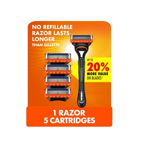 Maquinilla de Afeitar Desechable Gillette Fusion5 con Cuatro Cuchillas Rotatorias para Hombre, Incluye Lubrastrip para un Afeitado Preciso - Product Image 4
