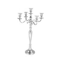Argenterie Bougeoir Décoratif Métal Acier Inoxydable Candélabre Style Mariage Décoration Vaisselle Lustre De Table