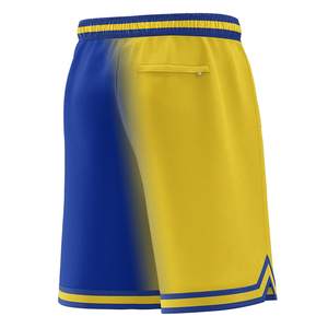 Short de basket-ball de style décontracté pour hommes Vêtements de sport en maille rétro vintage sublimés pour jeunes Polyester écologique vierge - Product Image 5