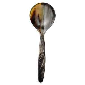 Cubiertos de ágata de cuerno de búfalo y buey Natural, cuchara de cuerno Natural de calidad para restaurante, cubiertos para cuchara de mesa para servir - Product Image 1