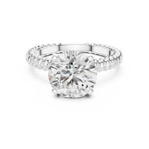 แหวนเพชรเพาะเลี้ยงในห้องปฏิบัติการ 0.50 กะรัต รุ่น Harmonic Jewels ตัวเรือนทอง 14K แหวนแต่งงานแบบสี่ขา ระดับความสะอาด EF VS1-2 ปรับแต่งได้ เครื่องประดับชั้นดี - Product Image 2