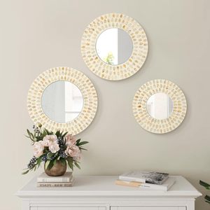 Joli Style vadrouille miroir tenture murale décoration belle forme ronde pour la décoration intérieure pas cher prix de gros du Vietnam - Product Image 5