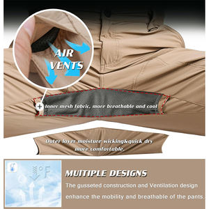 Servicio OEM de Etiqueta Privada Personalizada, Pantalones Cargo de Cintura Alta, Bordados, Impermeables, Resistentes al Viento, Transpirables, con Forro Polar de Tela Oxford - Product Image 5