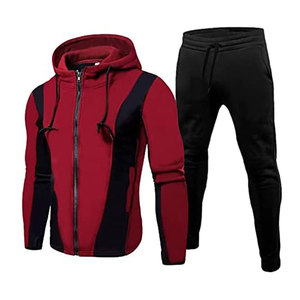 Survêtement d'hiver pour homme, design personnalisé, deux pièces, 100% coton, séchage rapide, léger, respirant, avec fermeture à cordon - Product Image 2