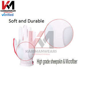 Gants en cuir de chèvre grainé de qualité supérieure pour hommes, gants de golf en peau de mouton, vêtements de sport, design OEM - Product Image 6