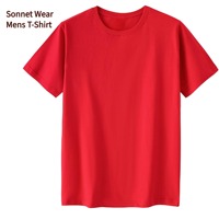 Kaos Crew Neck Kasual Warna Solid Berkualitas Tinggi 100% Katun Tebal 180 GSM