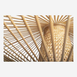 โคมไฟงานฝีมือจาก2023สินค้ามาใหม่เป็นมิตรต่อสิ่งแวดล้อมทำจากหวายและไม้ไผ่ขายดีที่สุดสำหรับตกแต่งบ้าน - Product Image 2