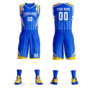 Camiseta de baloncesto juvenil personalizada para hombre, pantalones cortos, conjunto de ropa deportiva reversible de talla XS, nombre personalizado, transpirable, sublimación impresa - Product Image 2