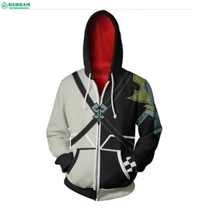 Sweat à capuche unisexe coupe classique 100% coton français avec fermeture éclair, décontracté, pour le fitness, doublé, avec logo sur le devant, grandes tailles, respirant, séchage rapide, hiver - Product Image 5