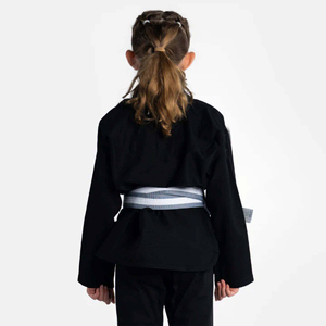 Uniforme de Lucha Libre Negro para Adultos, Kimono de Entrenamiento Ligero de Algodón Elástico para Unisex - Product Image 4
