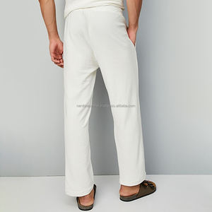 Pantalons de survêtement à pattes évasées en molleton lourd personnalisés Nardon Apparel, pantalon de jogging en coton, pantalon large à jambes droites, pantalon de survêtement pour hommes - Product Image 2