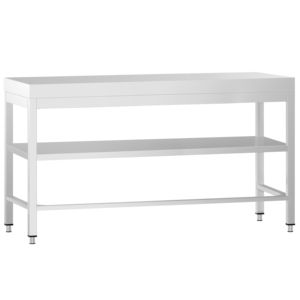 Commercial <b>Stainless</b> <b>Steel</b> Centre <b>Table</b> PREMIUM - 1800x600mm - with Undershelf - with Cross Bracing - Product Image 5