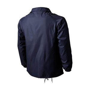 Mejor Material logotipo personalizado alta calidad suelta deporte de invierno impermeable a prueba de viento tela Unisex entrenador chaqueta precio al por mayor - Product Image 2