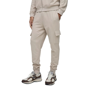 Pantalon décontracté pour homme, tricoté, respirant, écologique, infroissable, taille mi-haute élastique, coupe droite, en tissu peigné, idéal pour l'été - Product Image 4