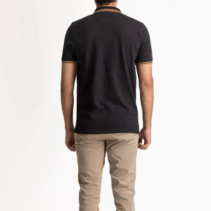 เสื้อยืดโปโลสีทึบสั่งทำเสื้อโปโลผ้าคอตตอนโพลีเอสเตอร์สำหรับพนักงานธุรกิจกอล์ฟ - Product Image 2