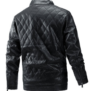 Best Quality Men's Stand Collar <b>Leather</b> <b>Jacket</b> with Hood and Zipper All Colors and Sizes <b>Winter</b> New Fabric <b>Jacket</b> - Product Image 2