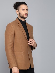 Blazer Cruzado Color Mostaza para Hombre, Estilo Indio, para Fiestas de Oficina y Ocasiones Especiales, Disponible al Mejor Precio - Product Image 4