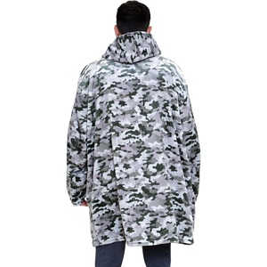 Sudadera con capucha extragrande de lana sherpa para mujer, sudadera con capucha tipo manta cálida de punto, personalizada, OEM, venta al por mayor, directamente de fábrica - Product Image 3