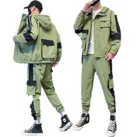 Ensemble de vêtements de sport décontractés pour hommes grande taille, avec logo personnalisé, sweat à capuche zippé et pantalon de jogging, respirant, écologique, réversible, idéal pour l'été