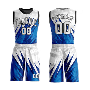 Ensembles de maillots de basket-ball unisexes pour adultes, sans manches, respirants, séchage rapide, confortables, 100% polyester, couleur personnalisée, sublimation - Product Image 3
