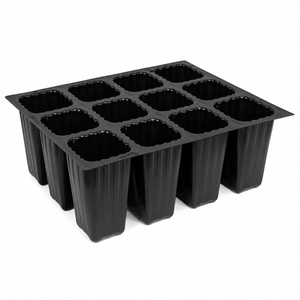 Plateau de semis pour plantes d'arboricultura, dégradable, 12 trous, en plastique, profond, pour pépinière - Product Image 2