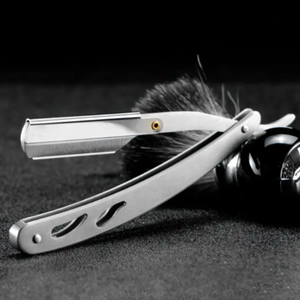 Haute qualité ANAAIF hommes pliant couteau de rasage en acier inoxydable porte-rasoir de sécurité outils de barbier professionnels pour poudre de cheveux - Product Image 4