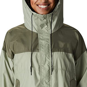 เสื้อแจ็คเก็ตกันลมดีไซน์เฉพาะตัวสำหรับผู้หญิง เนื้อผ้านุ่มสบาย พิมพ์ลายแบบซับลิเมชั่น สำหรับฤดูหนาว ไซส์ XL บุด้วยใยฝ้าย พร้อมปักโลโก้ตามสั่ง - Product Image 4