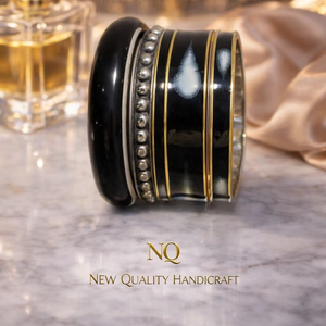 Luxury Resin Metal <b>Bangles</b> <b>Set</b> for Women Handmade Designer Ethnic Bracelet <b>Set</b> Traditional Indian Wedding Jewelry - Product Image 1