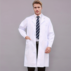 Blouse de laboratoire non tissée infusée de spandex unisexe respirante uniforme d'hôpital de mode pour les médecins et les patients vente en gros en usine - Product Image 2