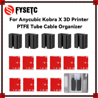 Organisateur de câbles en tube PTFE compatible avec l'imprimante 3D Anycubic Kobra X, clip de fixation de tube avec ruban adhésif 3M