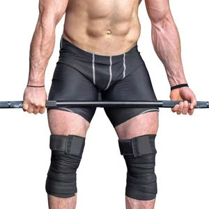 Couvre-genoux Prolift avec logo personnalisé Sangles de soutien de compression élastiques pour haltérophilie et haltérophilie - Product Image 2