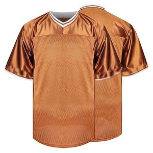 Nueva llegada OEM diseño personalizado nombre del equipo fútbol americano Jersey camisetas Tops 100% poliéster cuello en V sublimación impresión adulto - Product Image 1