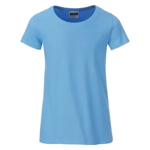 T-shirt basique en coton biologique pour filles – Merchandising promotionnel écoresponsable - Product Image 6
