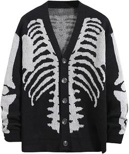 Hombres Streetwear Cardigan Suéter de punto personalizado Moda Prendas de abrigo Loose Fit Button Down OEM ODM Fábrica al por mayor - Product Image 1