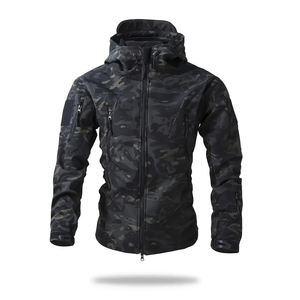 Chaqueta Táctica de Caza para Hombre con Logotipo Personalizado, Transpirable, con Cremallera, Talla Grande, Impermeable, Accesorio Deportivo para Senderismo con Múltiples Bolsillos - Product Image 2
